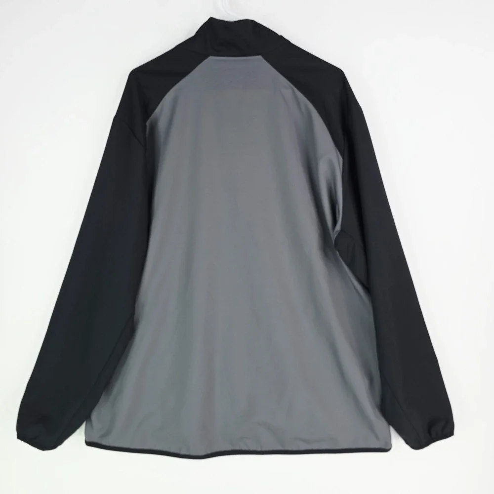 Nike Dri-Fit Jacket Men's 2XL Team‎ Training Gray Black Top Full Zip 800199-021